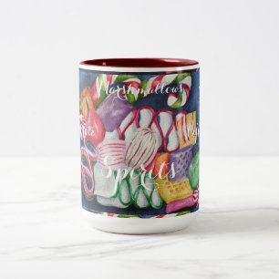 CANECA DE CAFÉ EM DOIS TONS CHRISTMAS CANDY