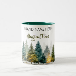 Caneca De Café Em Dois Tons Christmas Charm Mug • Add Your Brand Name