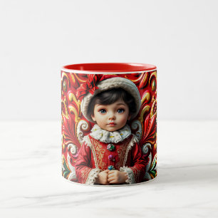 CANECA DE CAFÉ EM DOIS TONS ~ CHRISTMAS CRIANÇA ~
