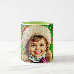 CANECA DE CAFÉ EM DOIS TONS ~ CHRISTMAS CRIANÇA ~