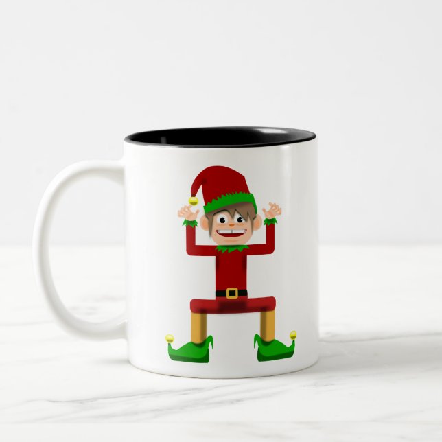 Caneca De Café Em Dois Tons Christmas Elf (Esquerda)