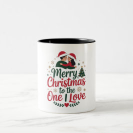 Caneca De Café Em Dois Tons Christmas  Mug _ Merry Christmas to the One I Love