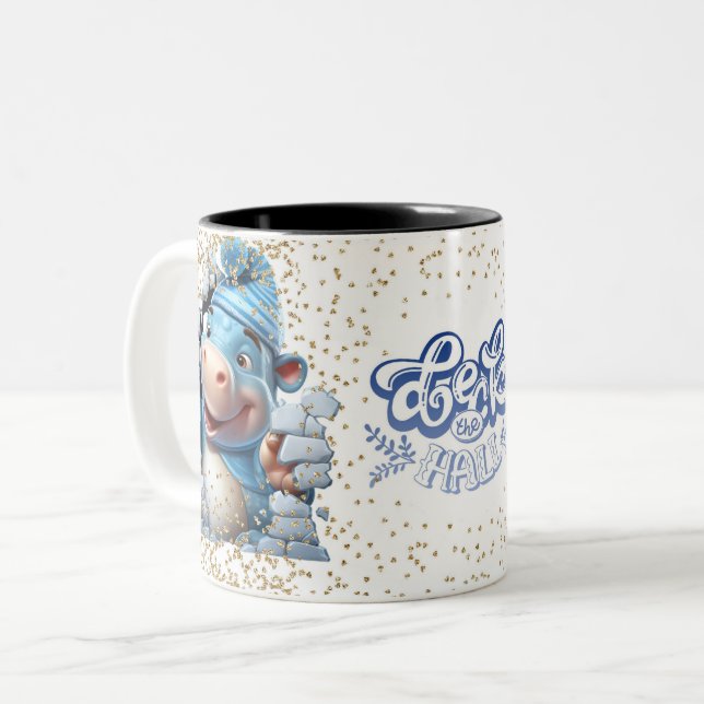 Caneca De Café Em Dois Tons Christmas Mugs | Merry Christmas Mug | Christmas (Frente Esquerda)