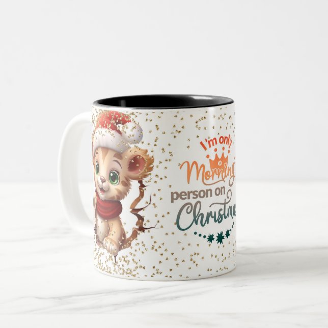 Caneca De Café Em Dois Tons Christmas Mugs | Merry Christmas Mug | Christmas (Frente Esquerda)