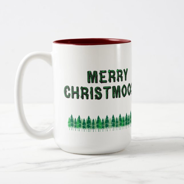 Caneca De Café Em Dois Tons Christmoose (Esquerda)