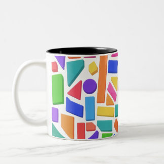 Caneca De Café Em Dois Tons Chromatic Geometry