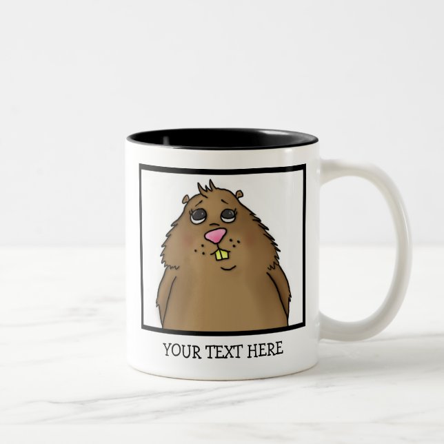 Caneca De Café Em Dois Tons Chubby Hamster Mug (Direita)