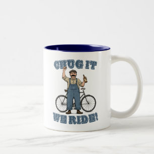 Caneca De Café Em Dois Tons Chug It Nós Andamos Ciclando