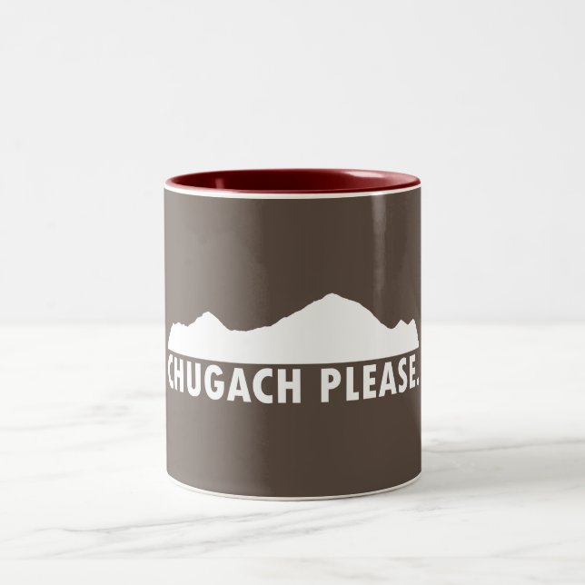 Caneca De Café Em Dois Tons Chugach, por favor (Centro)