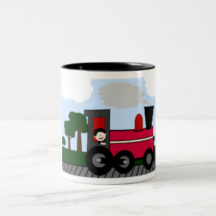 Caneca De Café Em Dois Tons Chugga Choo Choo