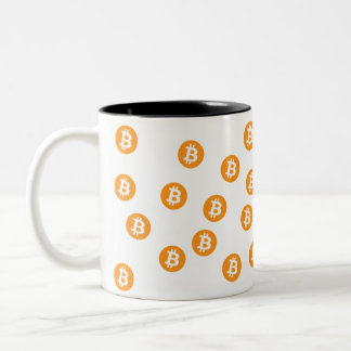 Caneca De Café Em Dois Tons Chupa de café com criptografia BTC Wave BTC