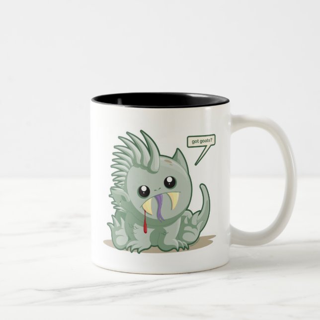 Caneca De Café Em Dois Tons Chupacabra (Direita)
