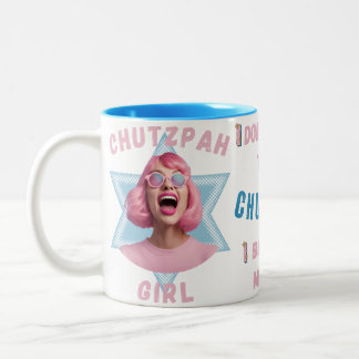 Caneca De Café Em Dois Tons Chutzpah Girl
