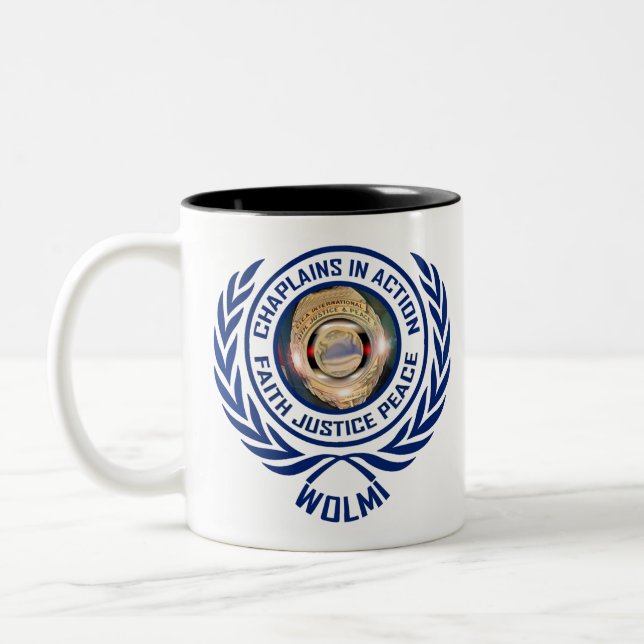 Caneca De Café Em Dois Tons CIA-logotipo-local (Esquerda)