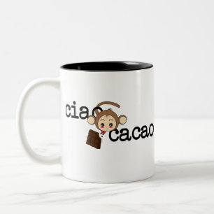 Caneca De Café Em Dois Tons ciao cacao