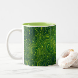 Caneca De Café Em Dois Tons Ciberto Greenish
