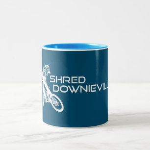 Caneca De Café Em Dois Tons Ciclismo de Montanha em Downieville Califórnia