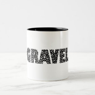 Caneca De Café Em Dois Tons Ciclismo em cascalho