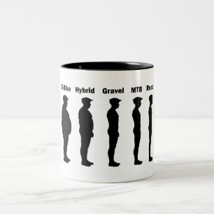 Caneca De Café Em Dois Tons Ciclista Evolution Roadie