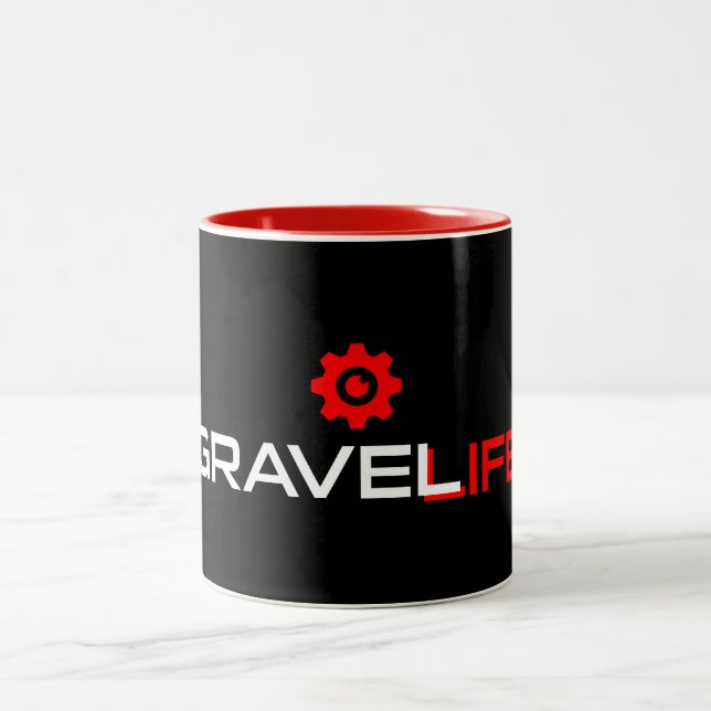 Caneca De Café Em Dois Tons Ciclo de Vida Gravel (Centro)