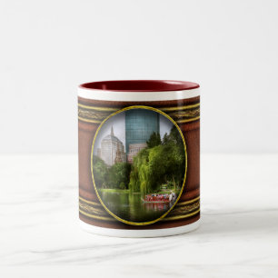 Caneca De Café Em Dois Tons Cidade - Boston Ma - Jardim público de Boston