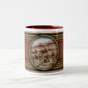Caneca De Café Em Dois Tons Cidade - Chicago - Park Vista Kitchenettes 1941