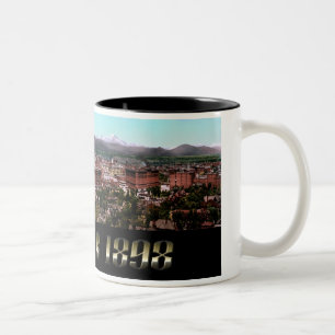 Caneca De Café Em Dois Tons Cidade de Denver 1898