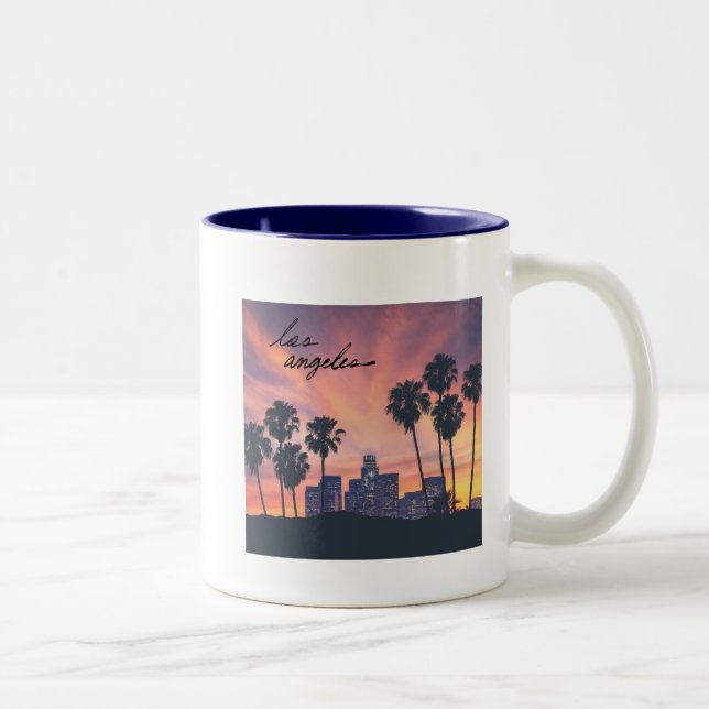 Caneca De Café Em Dois Tons Cidade de Los Angeles (Direita)