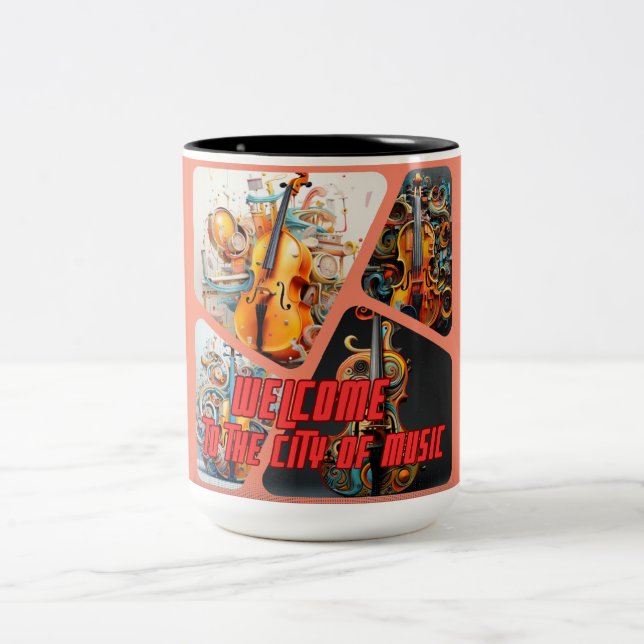 Caneca De Café Em Dois Tons Cidade de Música (Centro)