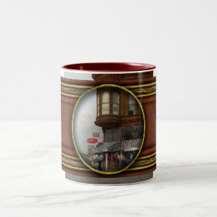 Caneca De Café Em Dois Tons Cidade - Dillon, Montana - Hoje é meu dia de folga