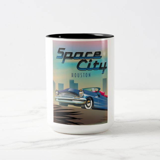 Caneca De Café Em Dois Tons Cidade espacial Houston (Centro)