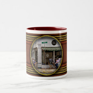 Caneca De Café Em Dois Tons Cidade - Kingston NY - Duo Bistro