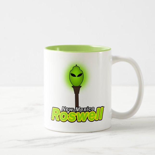 Caneca De Café Em Dois Tons Cidade New mexico de Roswell (Direita)