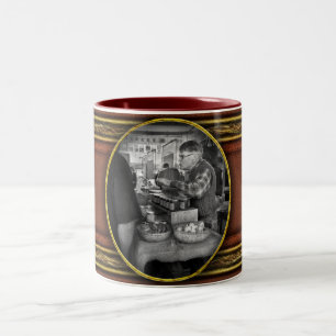 Caneca De Café Em Dois Tons Cidade - South Street Seaport - Maçãs e Mostarda