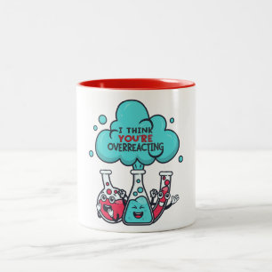 Caneca De Café Em Dois Tons Ciência, acho que está exagerando.