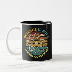 Caneca De Café Em Dois Tons Ciência Não É Uma Conspiração Liberal