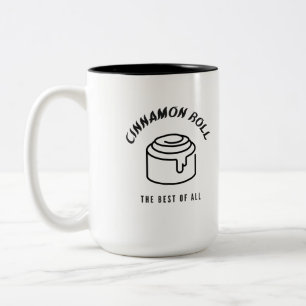 Caneca De Café Em Dois Tons Cinnamon rola o melhor de todos