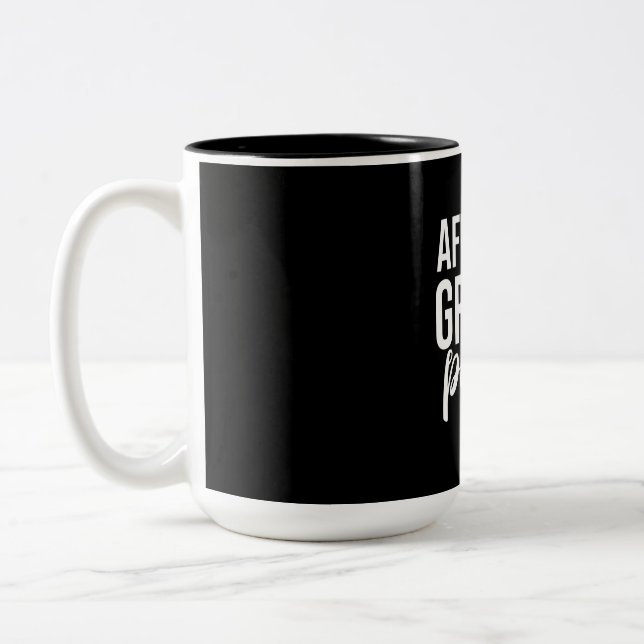 Caneca De Café Em Dois Tons Cinza Africana Papagaio (Esquerda)