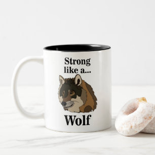 Caneca De Café Em Dois Tons Cinza Wolf