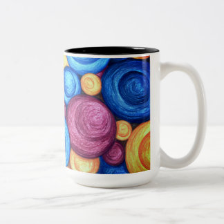 Caneca De Café Em Dois Tons Circular