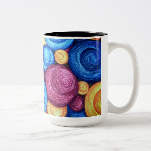 Caneca De Café Em Dois Tons Circular (Direita)
