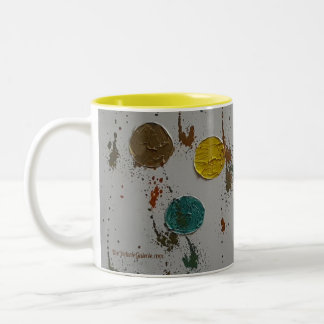 Caneca De Café Em Dois Tons CÍRCULOS COLORIDOS, Mug De Duas Toneladas