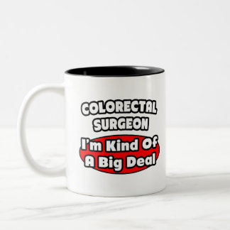 Caneca De Café Em Dois Tons Cirurgião Colorectal...Grande Acordo