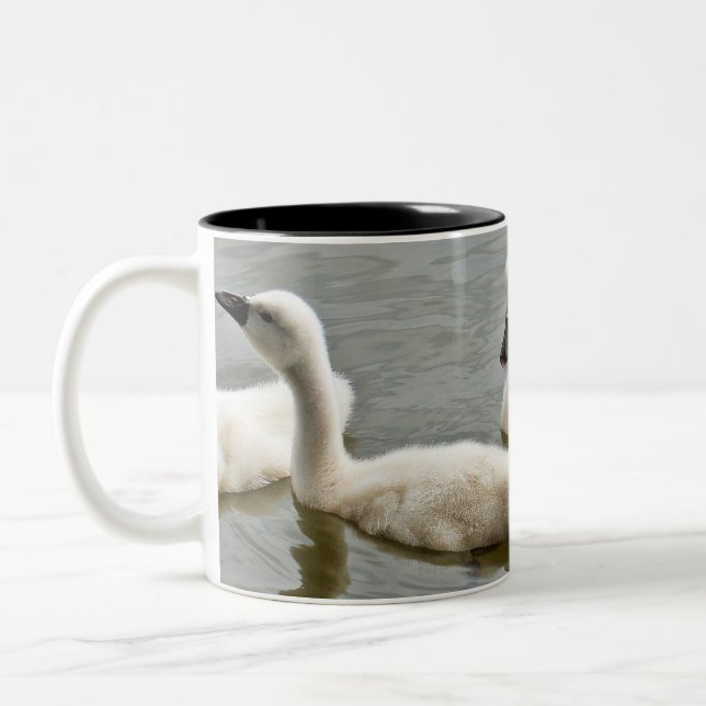 Caneca De Café Em Dois Tons Cisne (Esquerda)