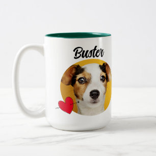 Caneca De Café Em Dois Tons Citação de cão engraçada e Dia de os pais personal