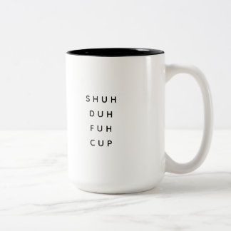 Caneca De Café Em Dois Tons Citação de Humor de Aniversário do Colega Moderno