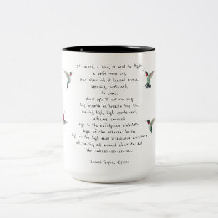Caneca De Café Em Dois Tons Citação de James Joyce