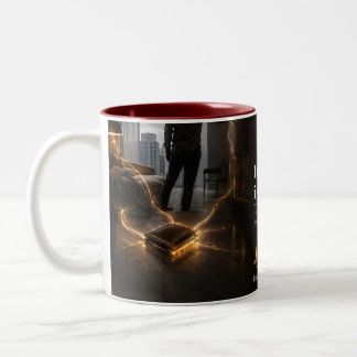 Caneca De Café Em Dois Tons Citação de Livro de Circuito Impulse