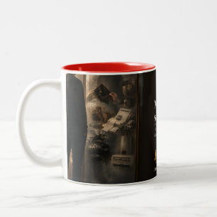 Caneca De Café Em Dois Tons Citação do Livro Espelhos Não Mentem