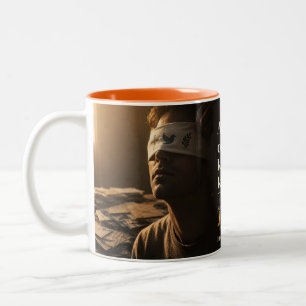 Caneca De Café Em Dois Tons Citação do Livro Evitamento Tem Peso